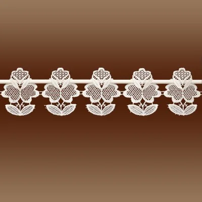 Feenhaus-Spitzenkante Sina 12 cm Hoch Blumenspitze Detailansicht