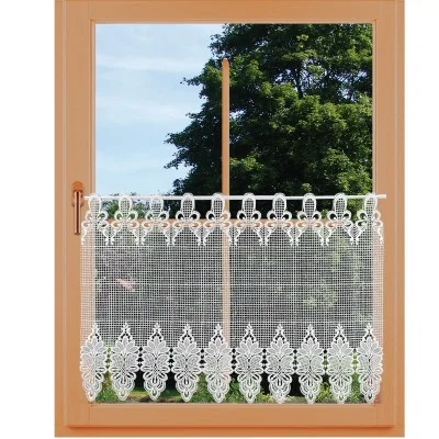 Luftspitzengardine Farisa Echte Plauener Spitze Dekorationsbeispiel