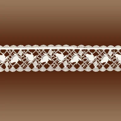 Feenhaus-Spitzenkante Anja 13 cm hoch Komplettansicht