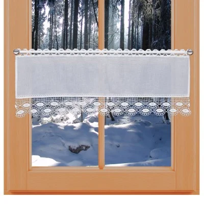 Feenhausgardine Helen Plauener-Spitzengardine Winterfenster