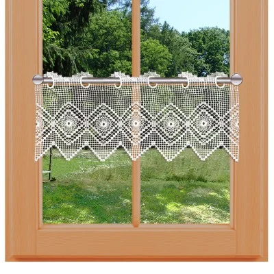 Spitzengardine Julia aus rustikale Plauener Spitze