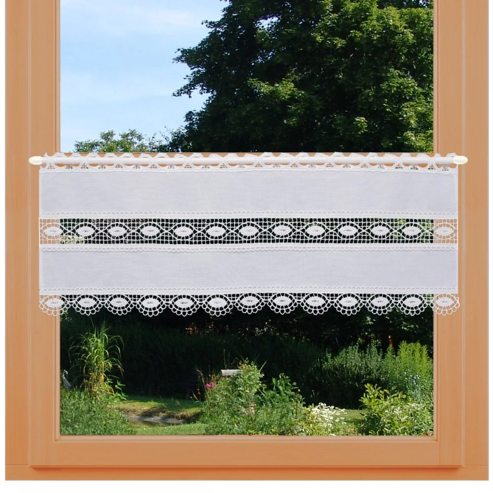 Feenhausgardine Helene 26 cm am Fenster