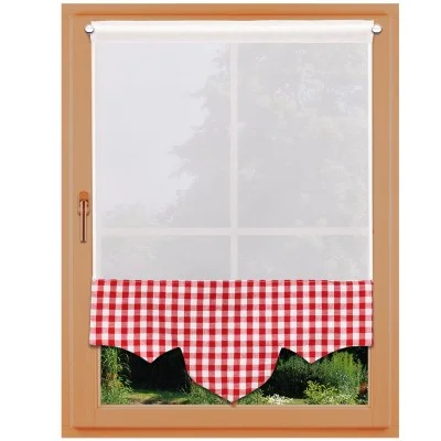 Scheibenhänger Helena mit Karodesign komplett an einem Fenster