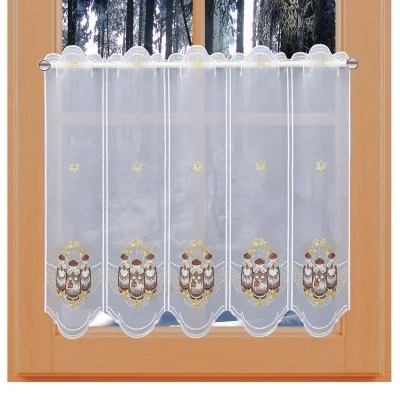 Weihnachts-Scheibengardine Kurrende 60 cm am Fenster