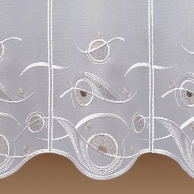 Scheibengardine Calinda modern Detailansicht Muster