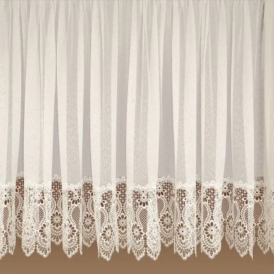 Spitzen-Store Margaret Naturfarben mit 30 cm breiter Spitzenkante aus Echter Plauener Spitze Einzelansicht
