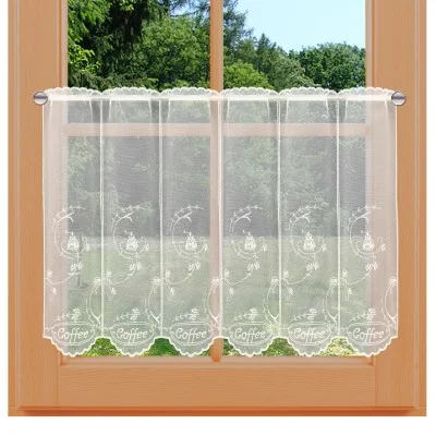 Kaffeehaus-Gardine Coffee Florentiner Stil lange Variante