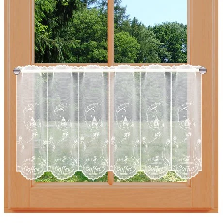 Kaffeehaus-Gardine Coffee Florentiner Stil