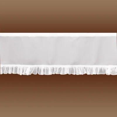 Querbehang Salome weiß Detail ungerafft