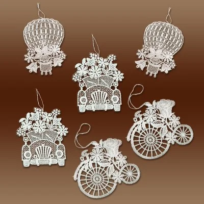 Blumenmobile 1 Set - 6 Stück  Glücksanhänger