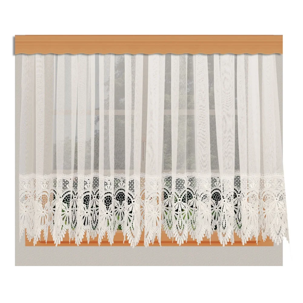 Sockelgardine Vera am Fenster