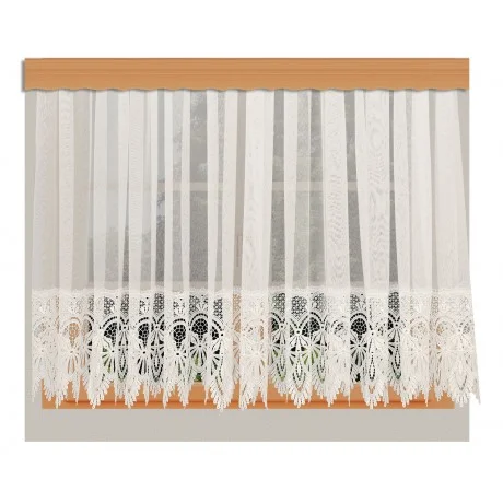 Sockelgardine Vera am Fenster