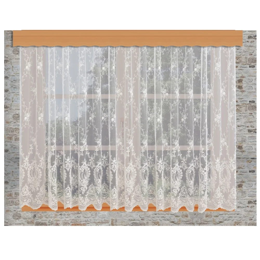 Florentiner Tüllstickerei Store Frederika am Fenster