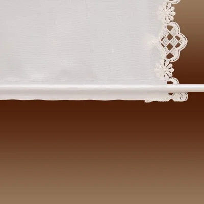 Spitzen-Scheibengardinenhänger Romina Stangendurchzug