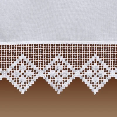 Feenhaus-Spitzengardine Lydia weiß Plauener Spitze Detailbild