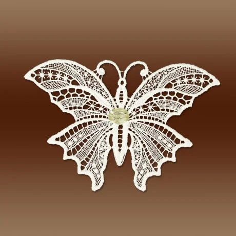 Schmetterling Klassisches Blumen-Fensterbild