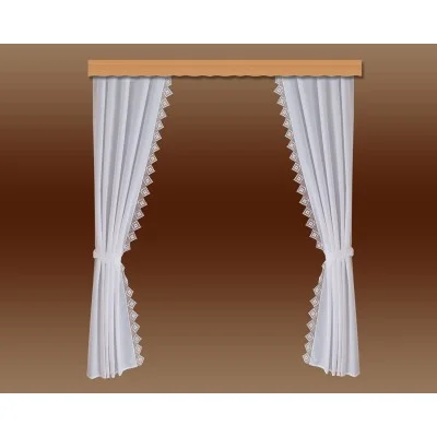 Seitenschalgarnitur Lydia Set 4-teilig mit Raffbändern