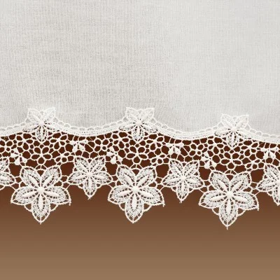 Feenhaus-Spitzengardine Jolanda natur Detailbild