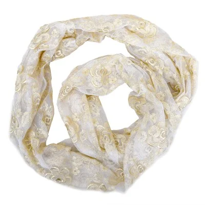 Loop-Schal Schlauch-Schal Rund-Schal Lea beige Muster