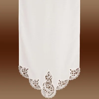 Spitzen-Scheibengardinenhänger Romina mit Motiv 60 cm breit lang Musterbild