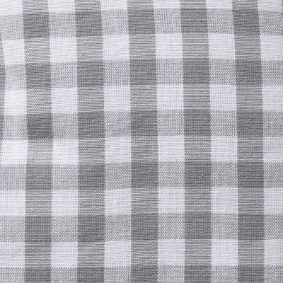 Stoffmuster Hannah grau-weiß kariert