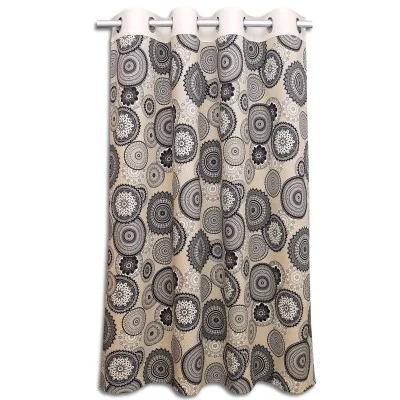 Ösenschal Hedda in Leinenoptik mit Mandala