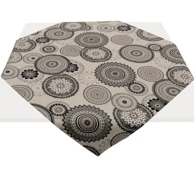 Mitteldecke Hedda in Leinenoptik mit Mandalamuster