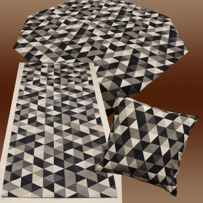 Mitteldecke Hedda in Leinenoptik mit Dreiecksmuster passende Produkte