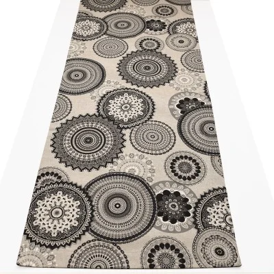 Tischläufer Hedda in Leinenoptik mit Mandalamuster