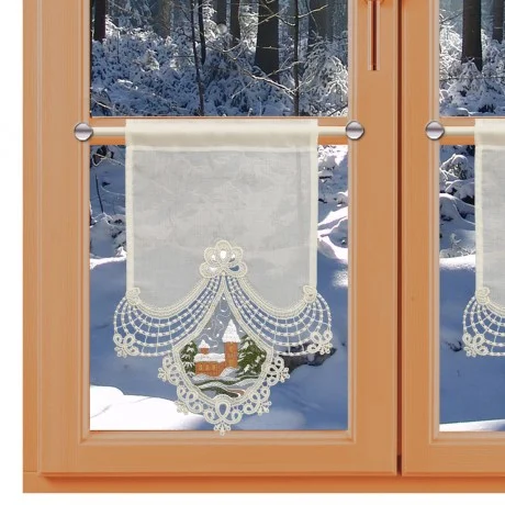 Feenhaus-Scheibenhänger Kirche im Winter