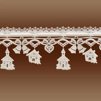 Winter-Feenhaus-Spitzenkante Seifener Kirche 11cm natur Detailansicht