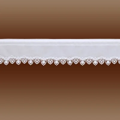 Feenhaus-Spitzengardine Merida weiß Plauener Spitze Musterbild