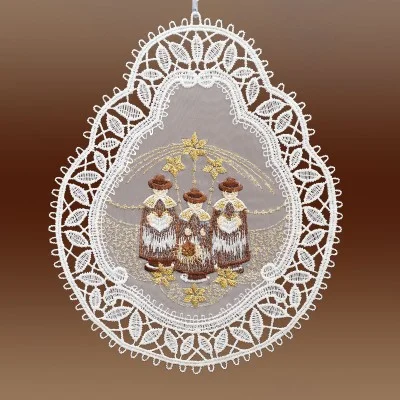 Fensterbild Kurrendesänger Echte Plauener Spitze Musterbild