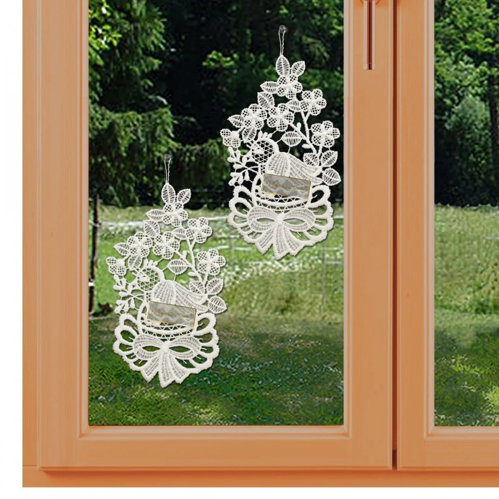 Oster-Küken 2er-Set Klassische Frühlings-Fensterbilder am Fenster