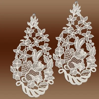 Osterhasen 2er-Set Klassische Oster-Fensterbilder Musterbild