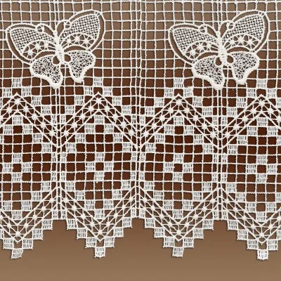 Scheibenhänger Butterfly in natur Plauener Spitze Detailbild