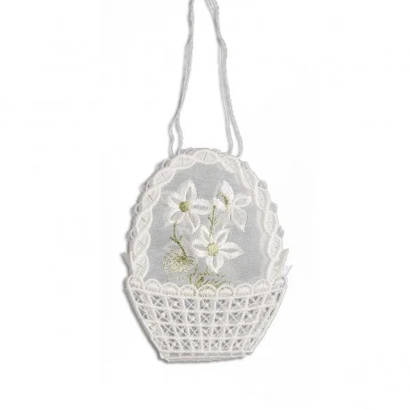 Gestickte Geschenke-Tasche Blume