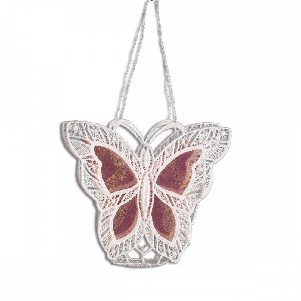 Gestickte Geschenke-Tasche Schmetterling