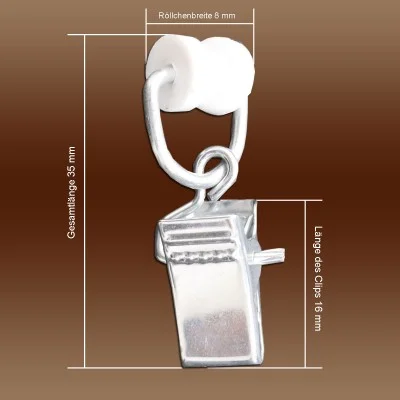 Klammerrolle für T-Schiene Maße