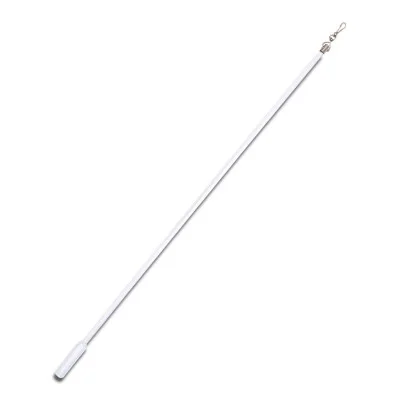 Gardinenstab transparent mit Griff aus Kunststoff