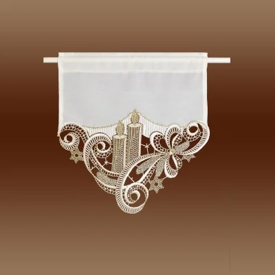 Feenhaus-Scheibenhänger Wintergardine Goldkerzengesteck kurze Variante