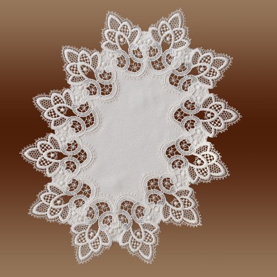 Tischdecke Deckchen Jette Plauener Spitze oval