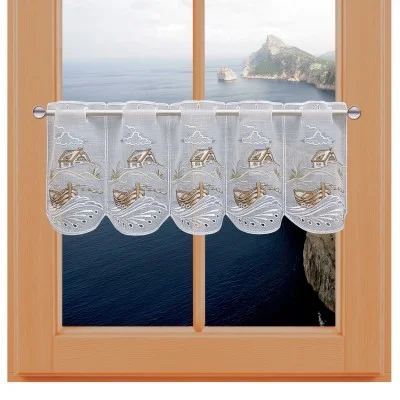 Scheibengardine Dünenlandschaft klein Beispielbild Ferienhaus