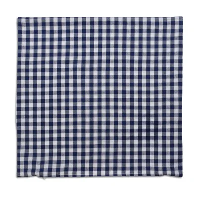 Kissenbezug Hannah blau-weiß kariert 40 x 40 cm ohne Füllung