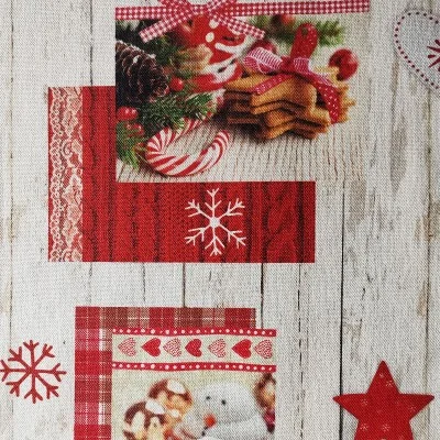 Tischdecke Weihnachtsfreude Adventsgebäck Detailbild