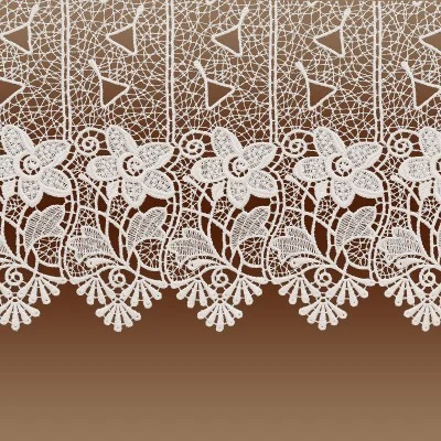 Scheibenhänger Aurora Plauener Stickerei Detailbild unten