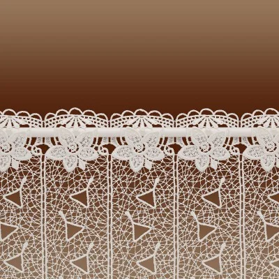 Panneaux Aurora Plauener Spitze Detailbild Stangendurchzug