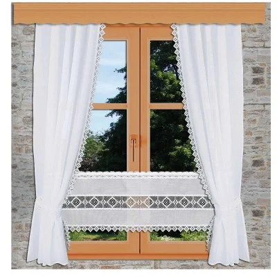 Seitenschalgarnitur und Scheibengardine Lavina