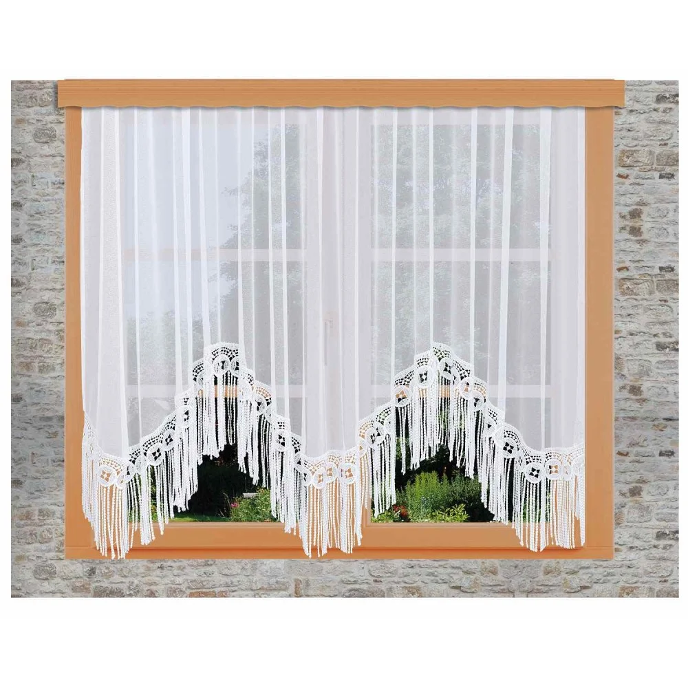 Wellenbogenstore Melly an einem Fenster