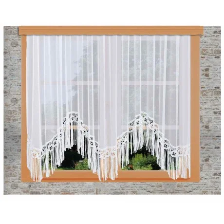 Wellenbogenstore Melly an einem Fenster